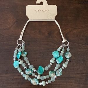 Sonoma Life + Style Turquoise and Silver Necklace